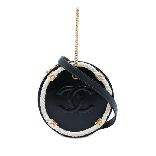 Crumpled Calfskin En Vogue Round Bag - Image 1
