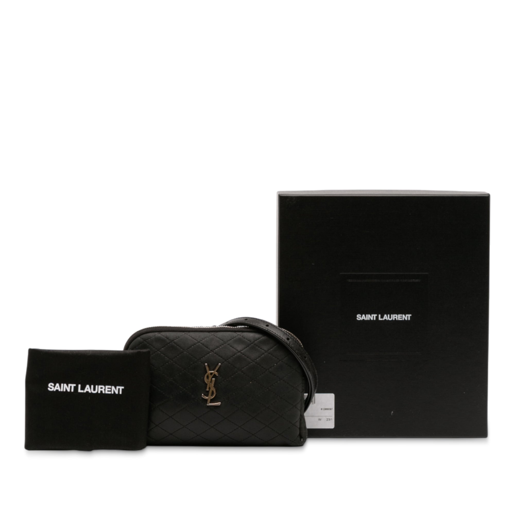 Mini Quilted Lambskin Gaby Zippered Pouch - Image 12