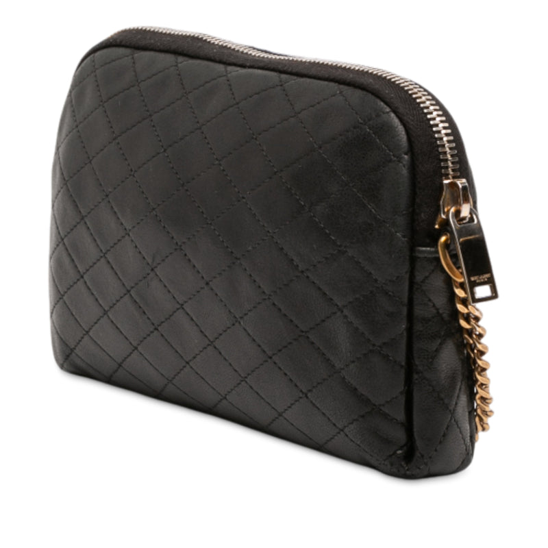 Mini Quilted Lambskin Gaby Zippered Pouch - Image 2