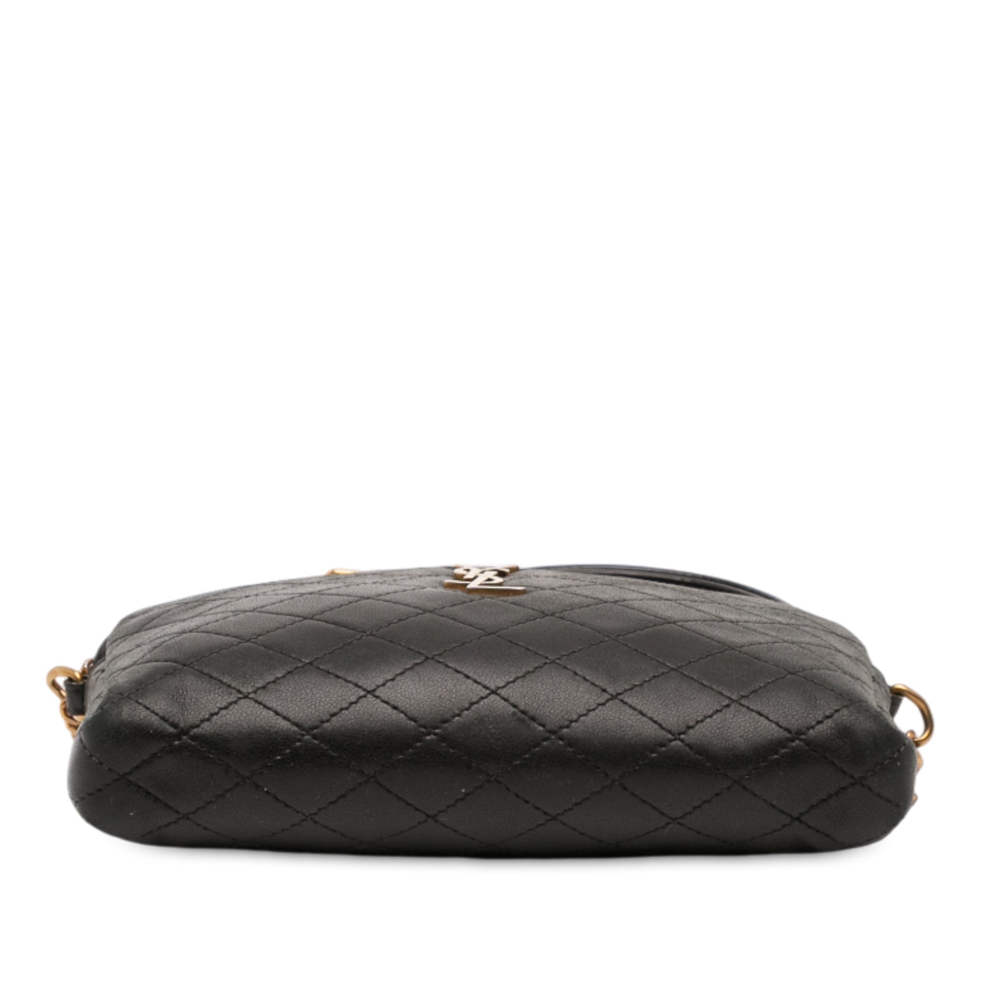 Mini Quilted Lambskin Gaby Zippered Pouch - Image 3