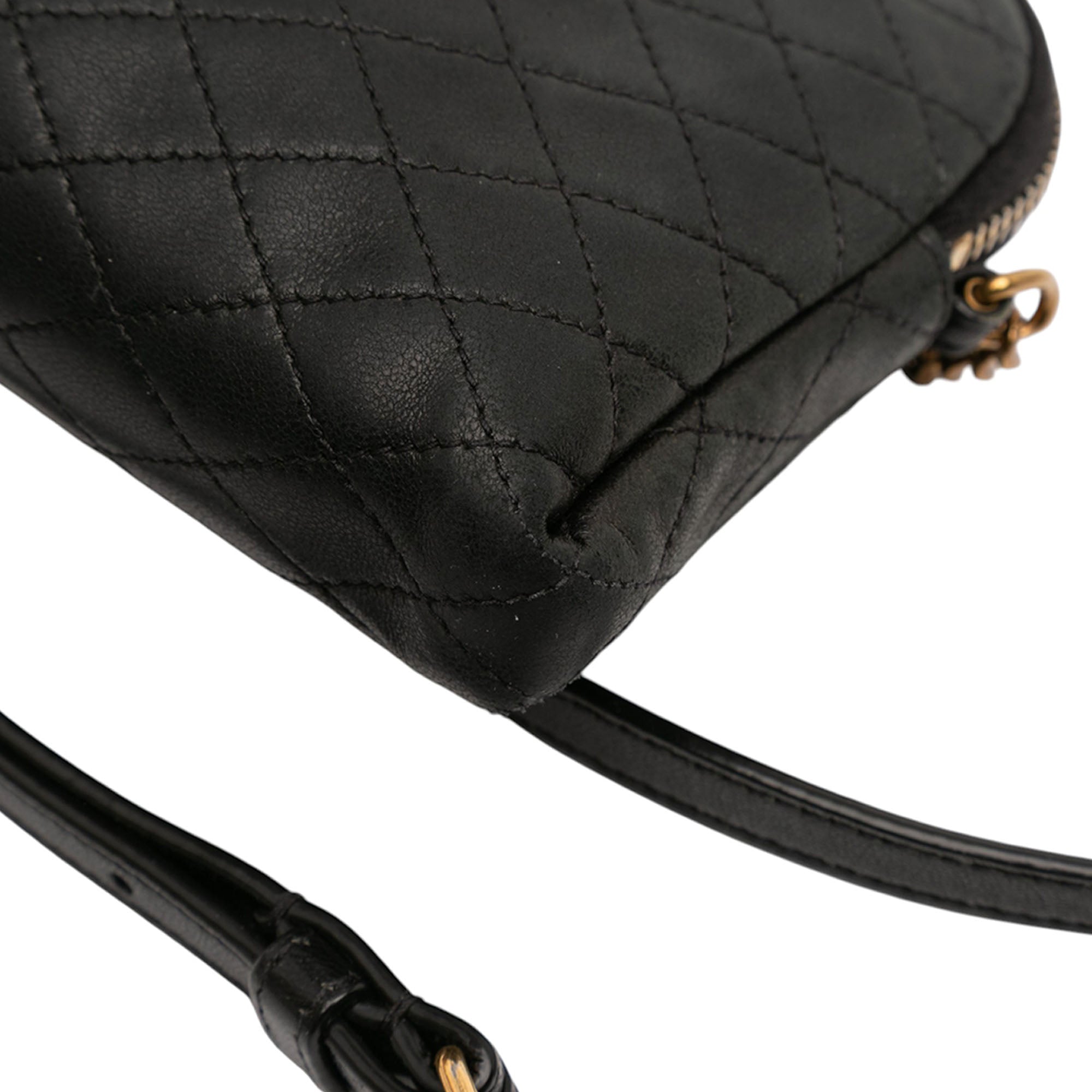 Mini Quilted Lambskin Gaby Zippered Pouch - Image 8