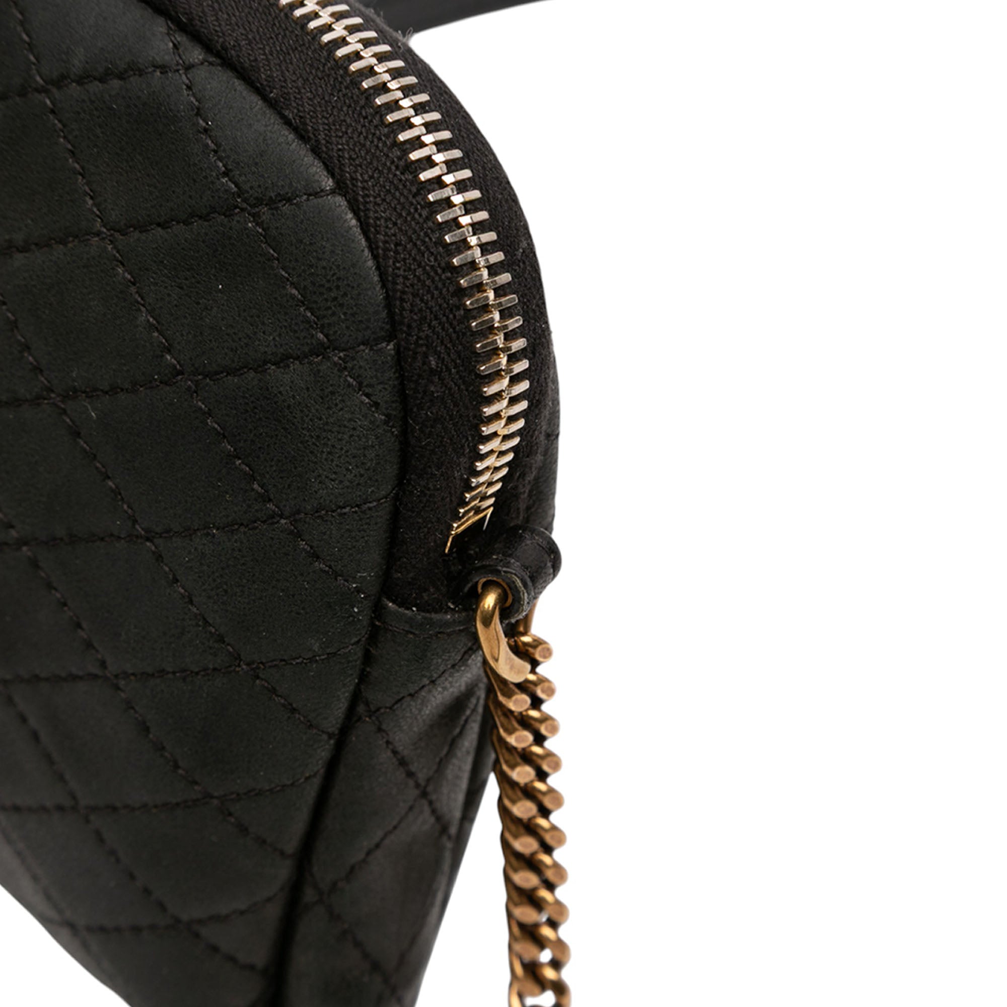 Mini Quilted Lambskin Gaby Zippered Pouch - Image 9
