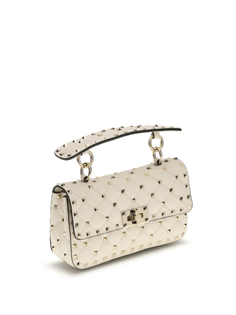 Valentino Garavani Top Handle Bag — White Lamb Ovis Aries