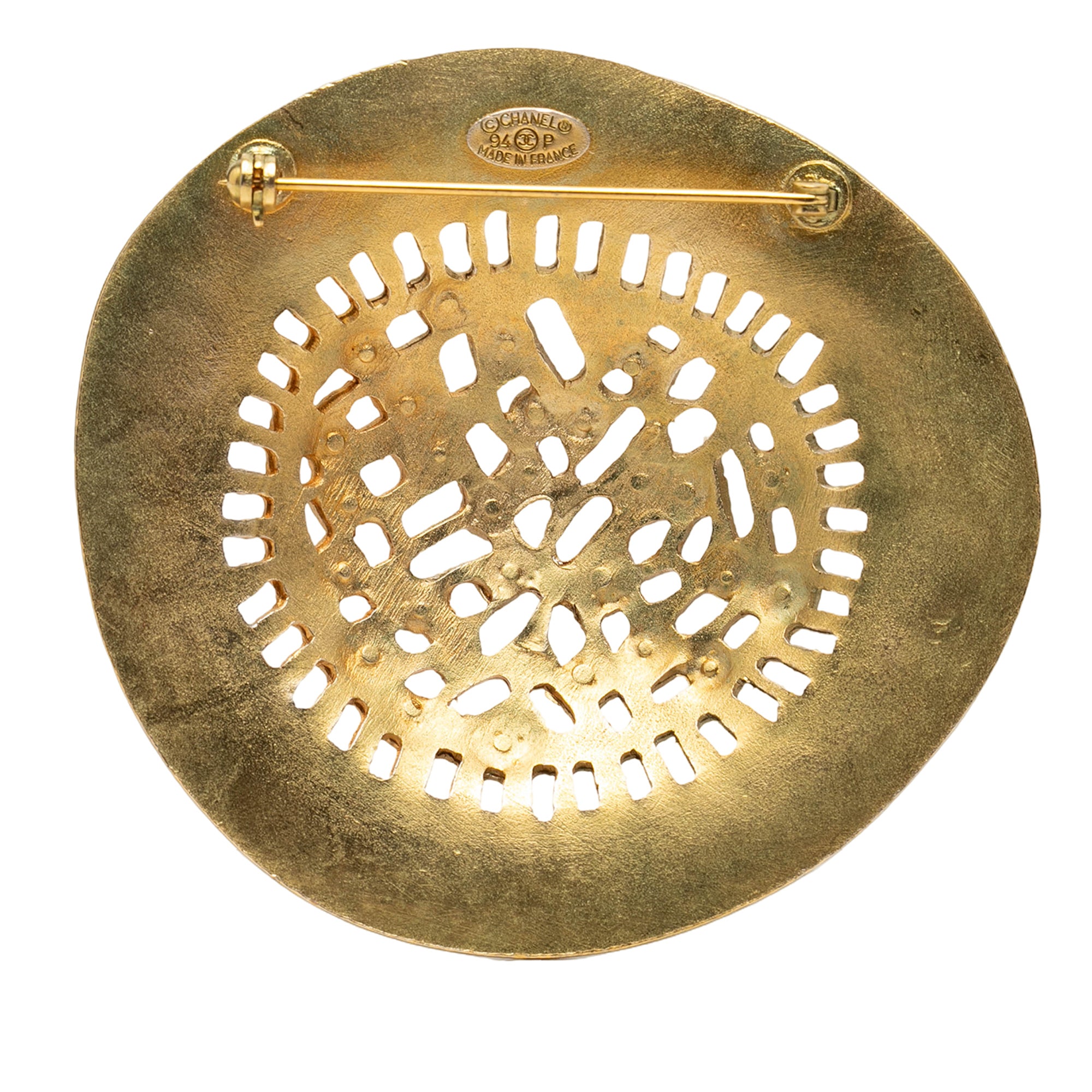 Gold Plated Hat Pin Brooch - Image 2