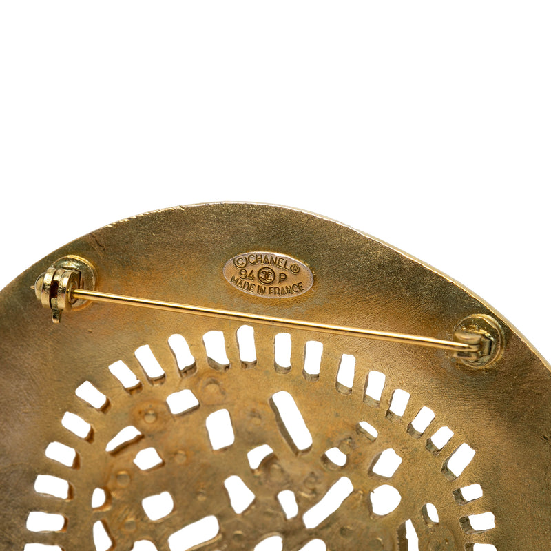 Gold Plated Hat Pin Brooch - Image 3