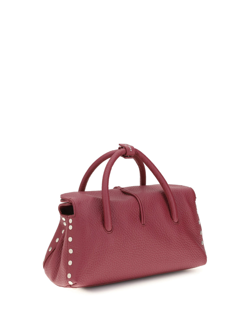 Zanellato Dotta Centauro Shoulder Bag — Pink Calf Leather Bos Taurus
