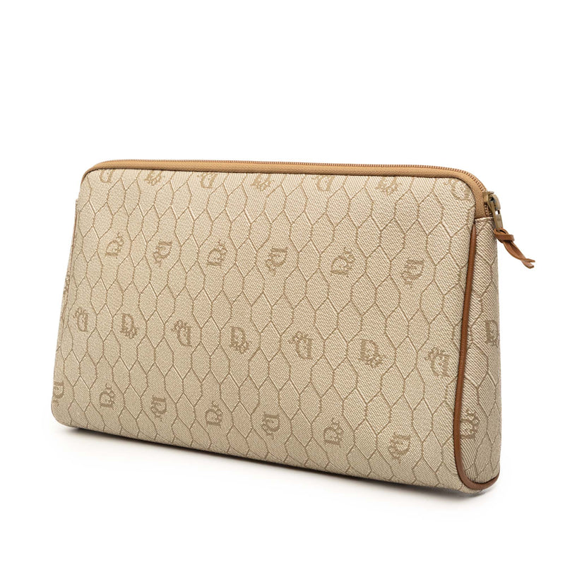 Honeycomb Coated Canvas Clutch - Image 2
