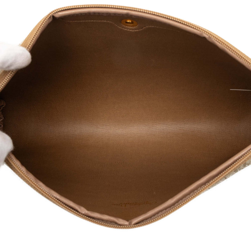Honeycomb Coated Canvas Clutch - Image 4
