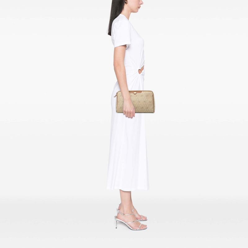 Honeycomb Coated Canvas Clutch - Image 6