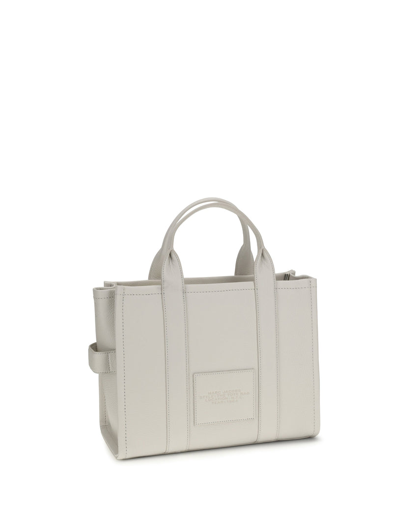 Marc Jacobs Grained Calf Leather Tote Bag — White