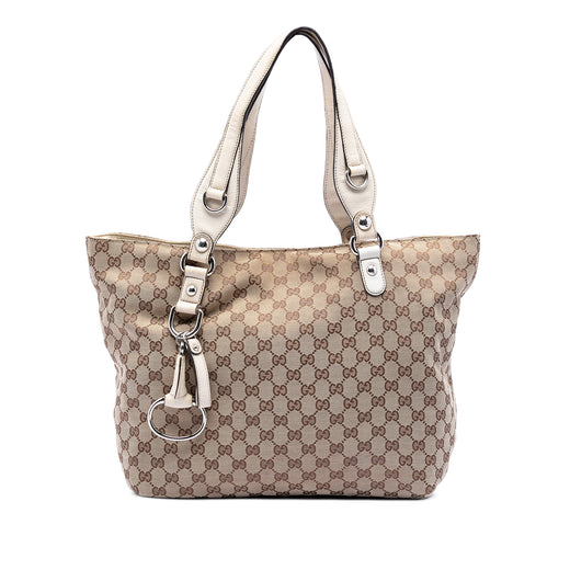 Medium GG Canvas Icon Bit Tote - Image 1