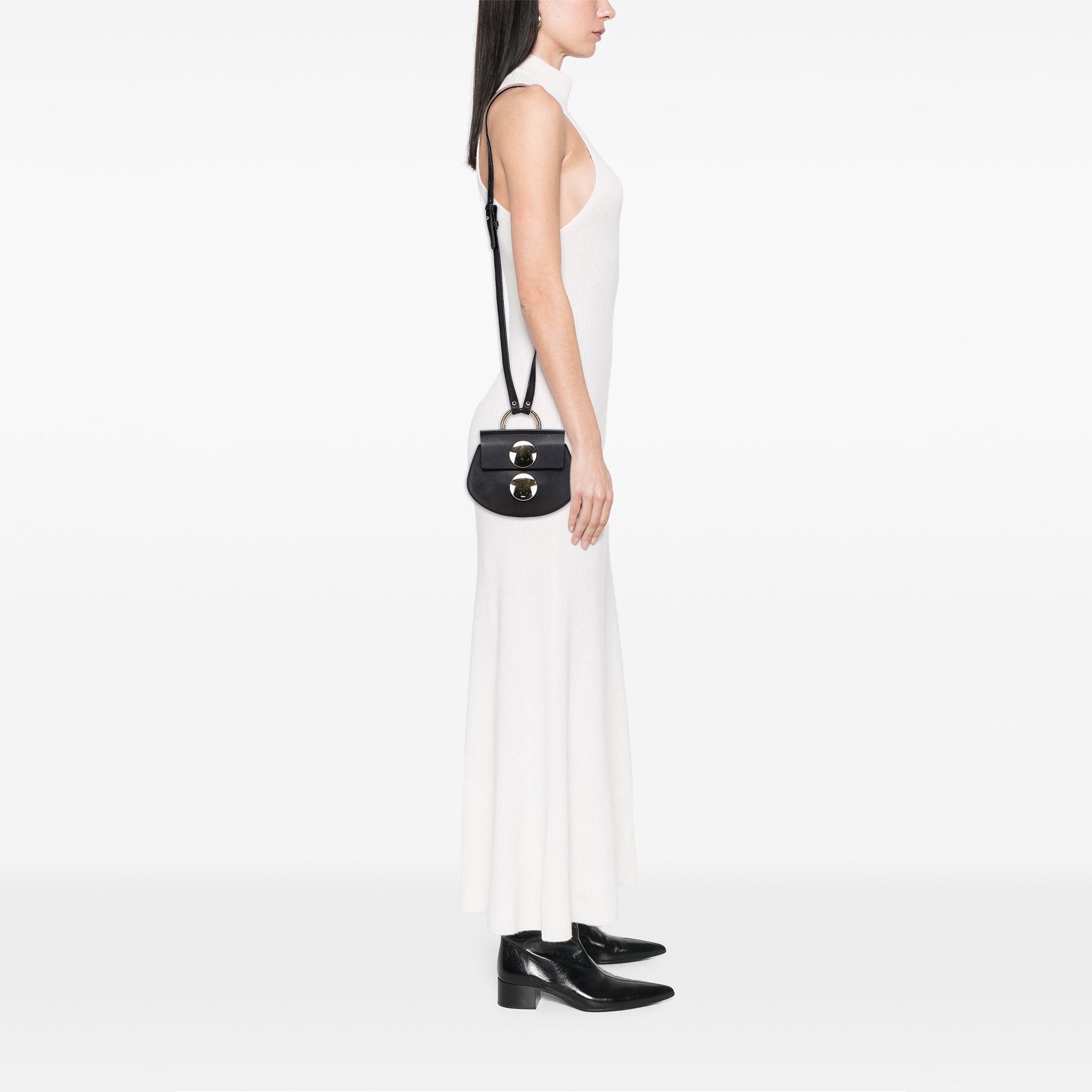 Mini Leather Faye Crossbody - Image 10