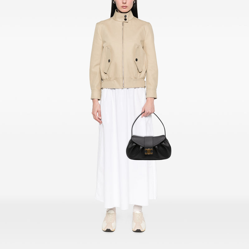 Medium Calfskin Triomphe Polly Shoulder Bag - Image 6