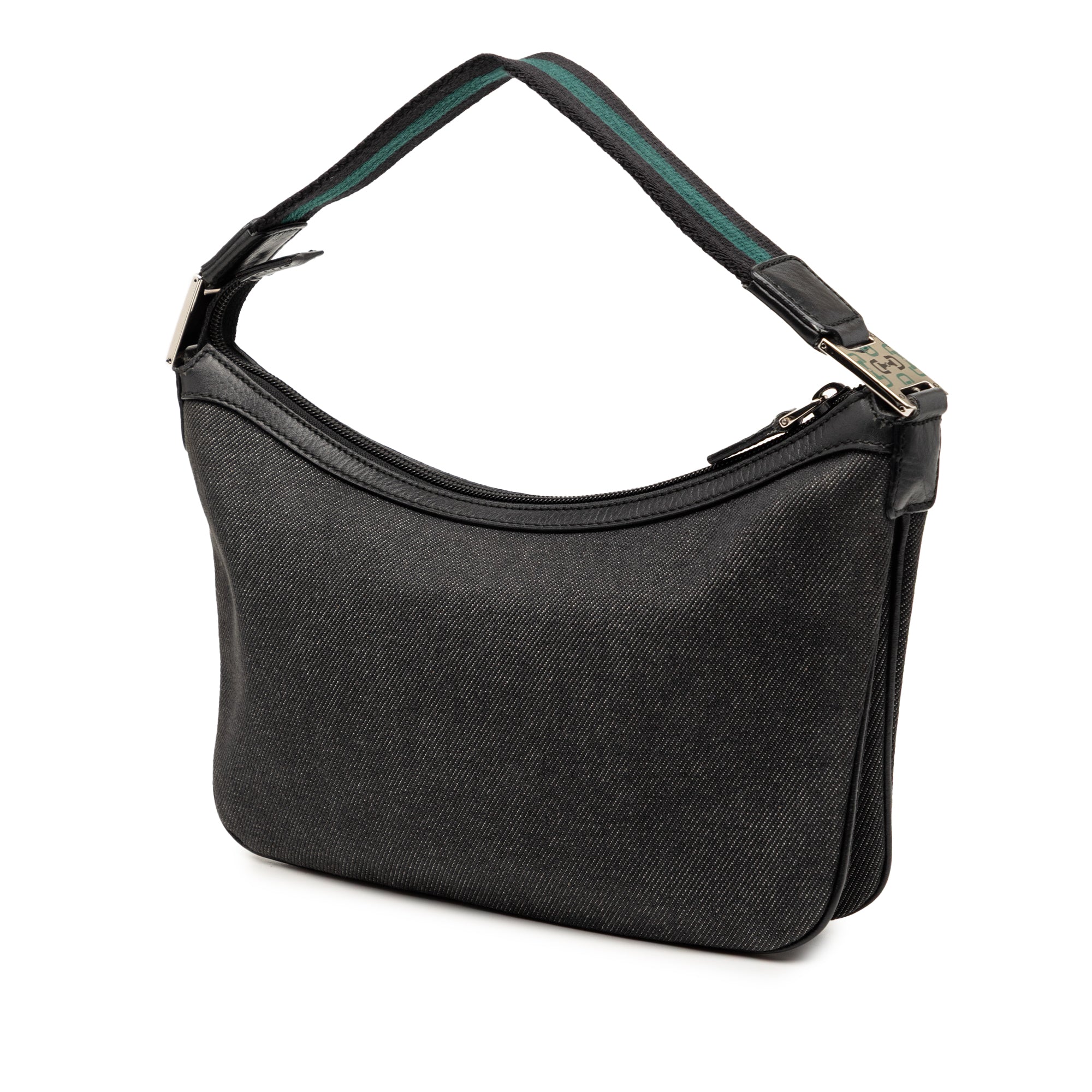 Denim Web Shoulder Bag - Image 2