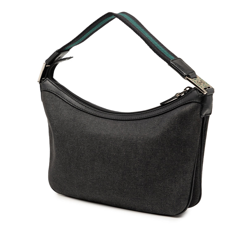 Denim Web Shoulder Bag - Image 2