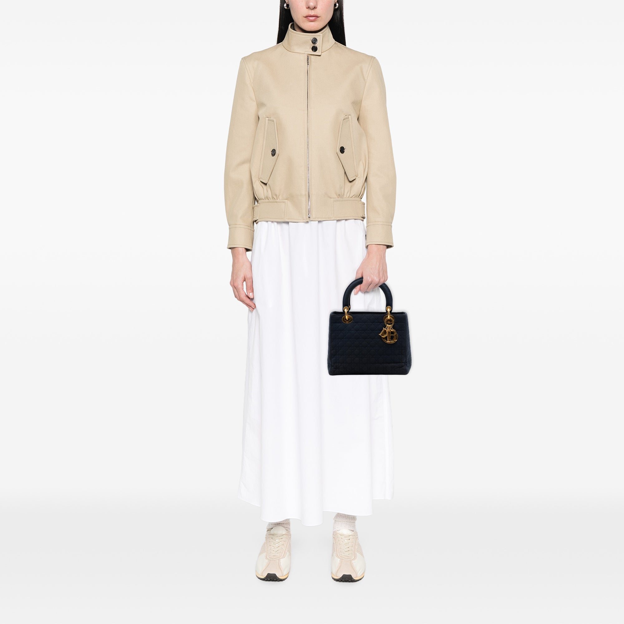 Medium Nylon Microcannage Lady Dior - Image 6