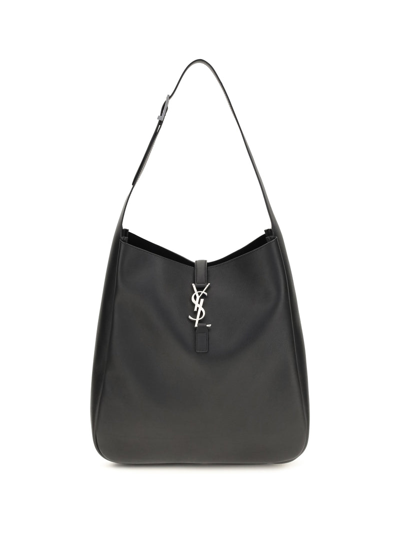 Saint Laurent Le 5 À 7 Shoulder Bag — Black Calf Leather