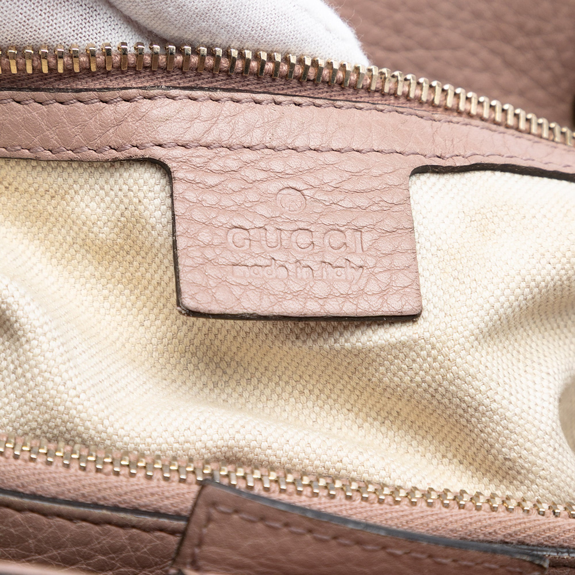 Medium Calfskin Bamboo Shopper Satchel - Image 5