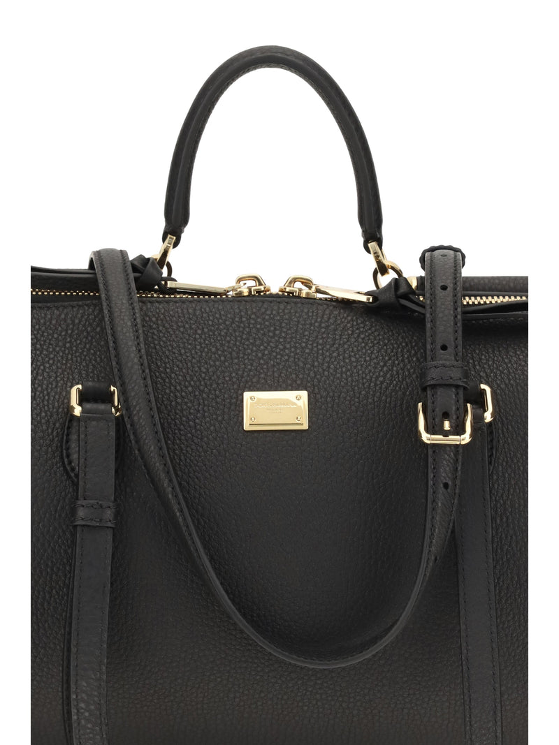 Dolce & Gabbana Odissea Shoulder Bag — Black Calf Leather