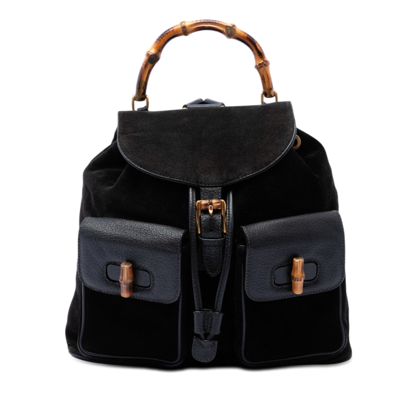 Suede Bamboo Backpack - Image 1