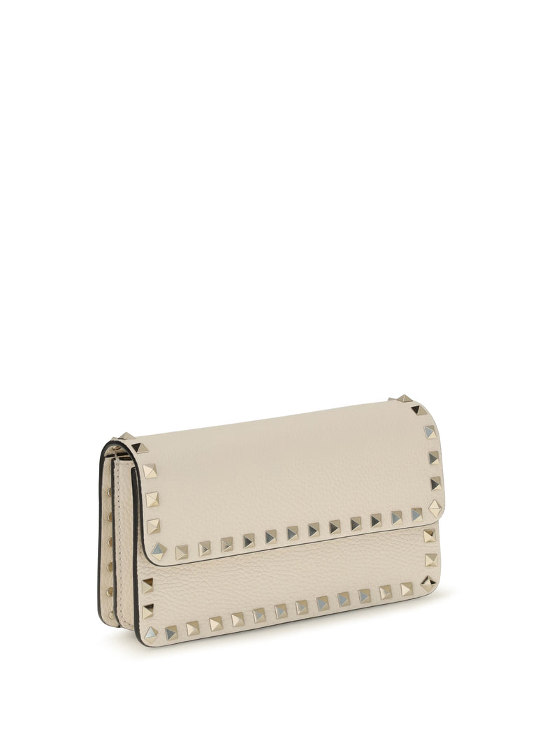 Valentino Garavani Wallet — Beige Calf Leather