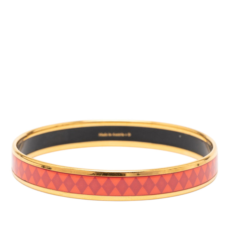 Narrow Diamond Motif Enamel Bangle 62 - Image 3