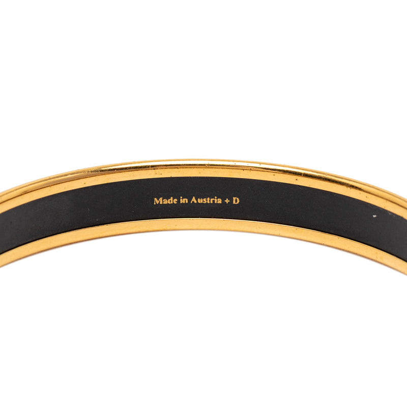 Narrow Diamond Motif Enamel Bangle 62 - Image 4
