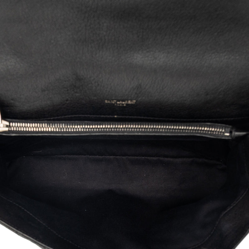 Large Chevron Sheepskin Monogram College Bag - Image 4