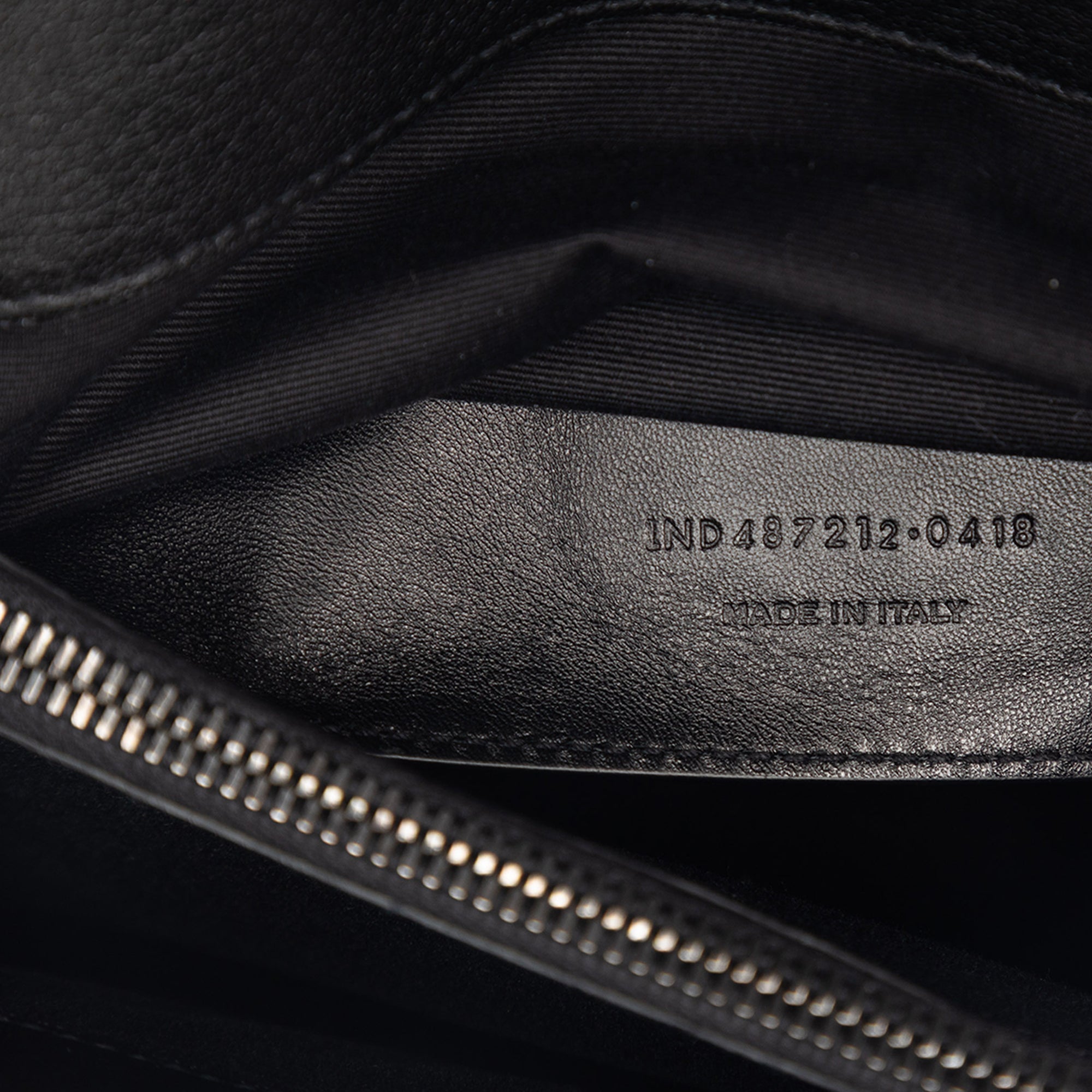 Large Chevron Sheepskin Monogram College Bag - Image 6