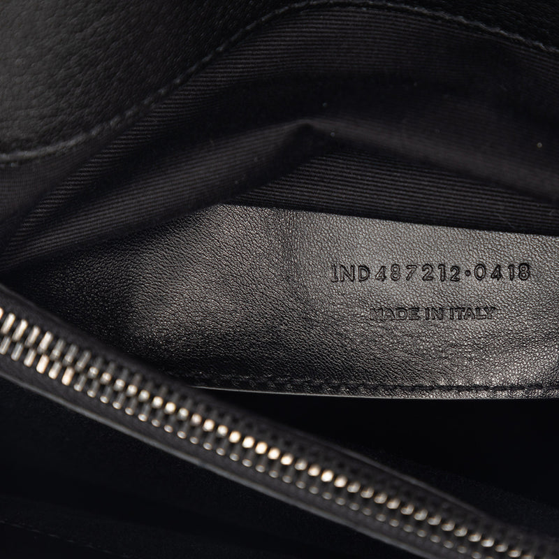 Large Chevron Sheepskin Monogram College Bag - Image 6