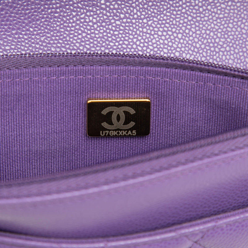 CC Quilted Caviar Wallet on Chain - Image 6