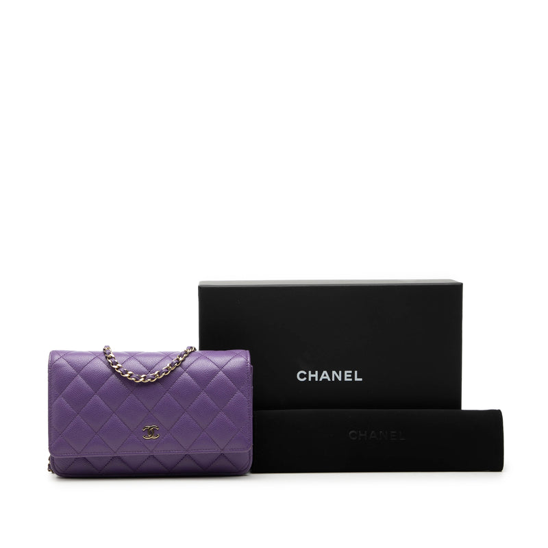 CC Quilted Caviar Wallet on Chain - Image 8