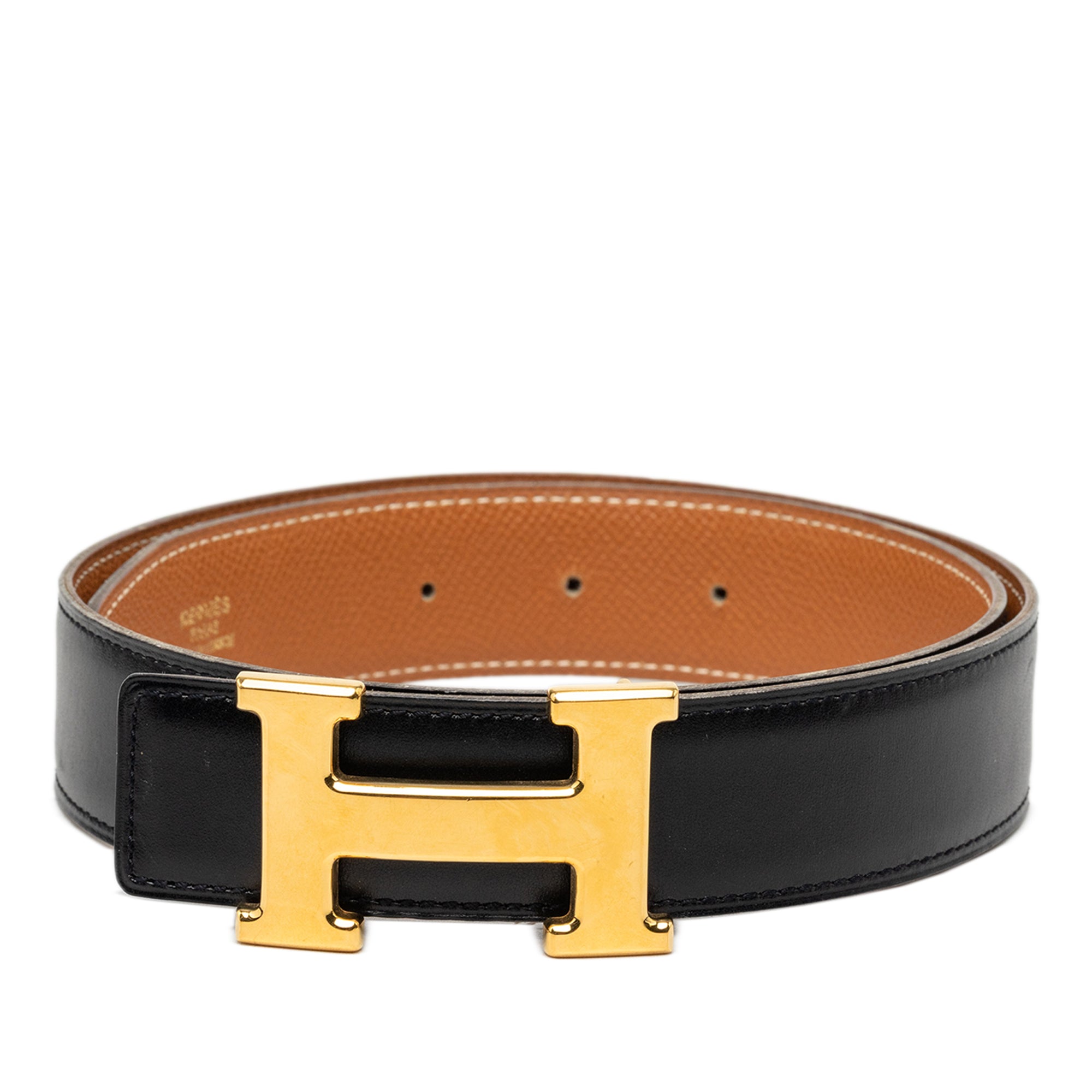Pre-Owned Hermès Box Calf and Courchevel Constance H Reversible