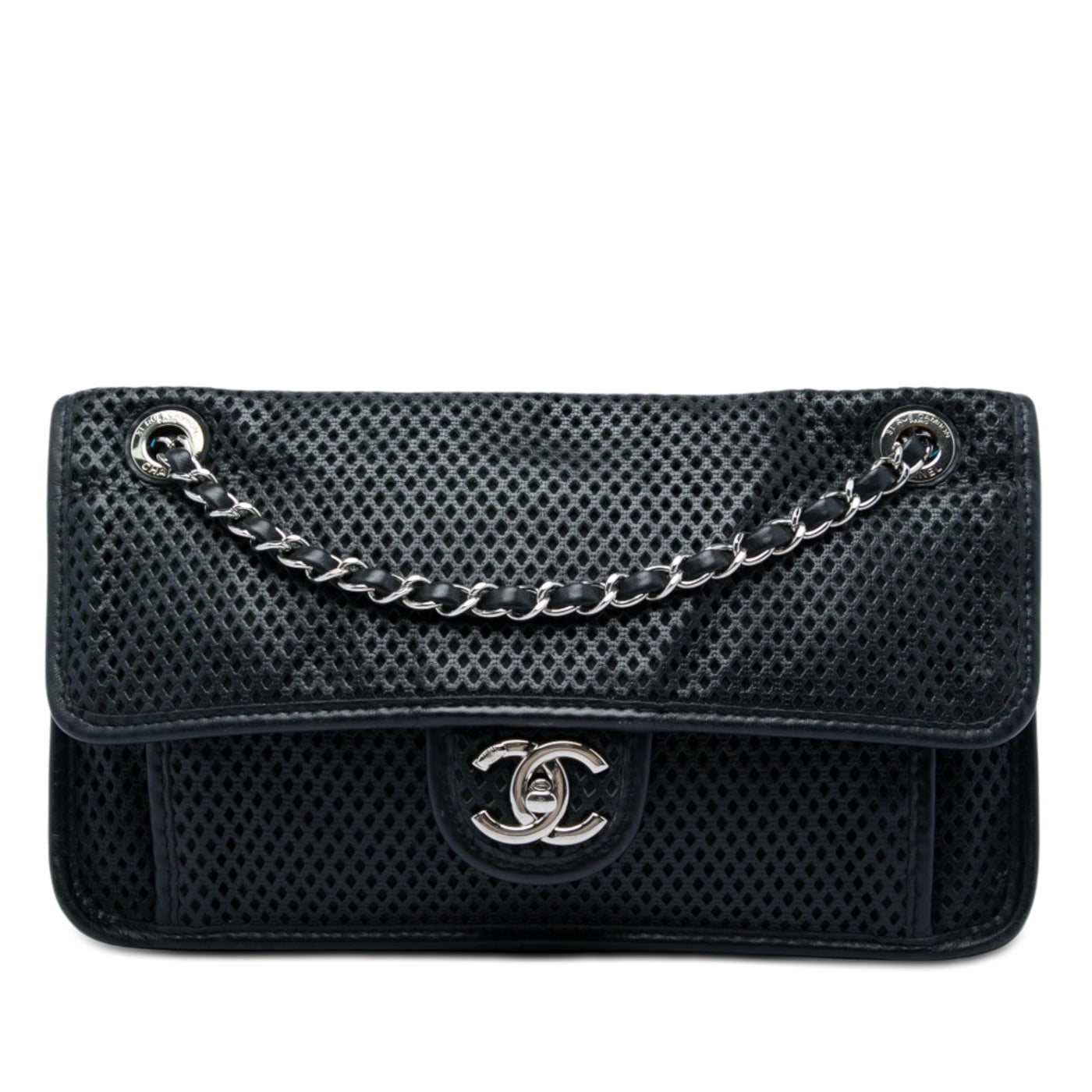 Medium Perforated Calfskin Up In The Air Flap - Image 1