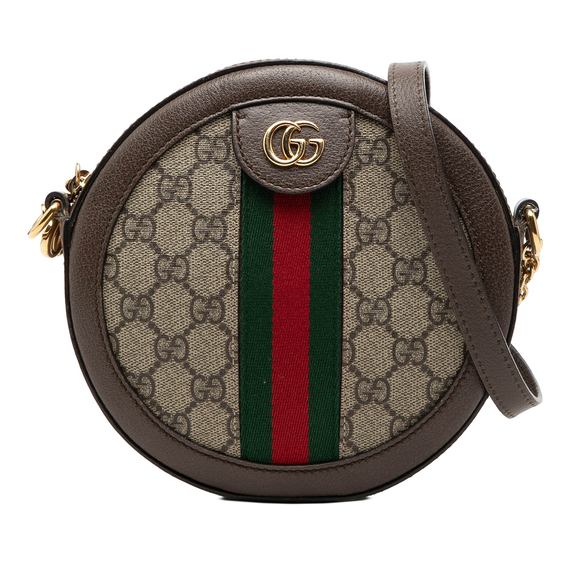 Mini GG Supreme Web Ophidia Round Crossbody - Image 1