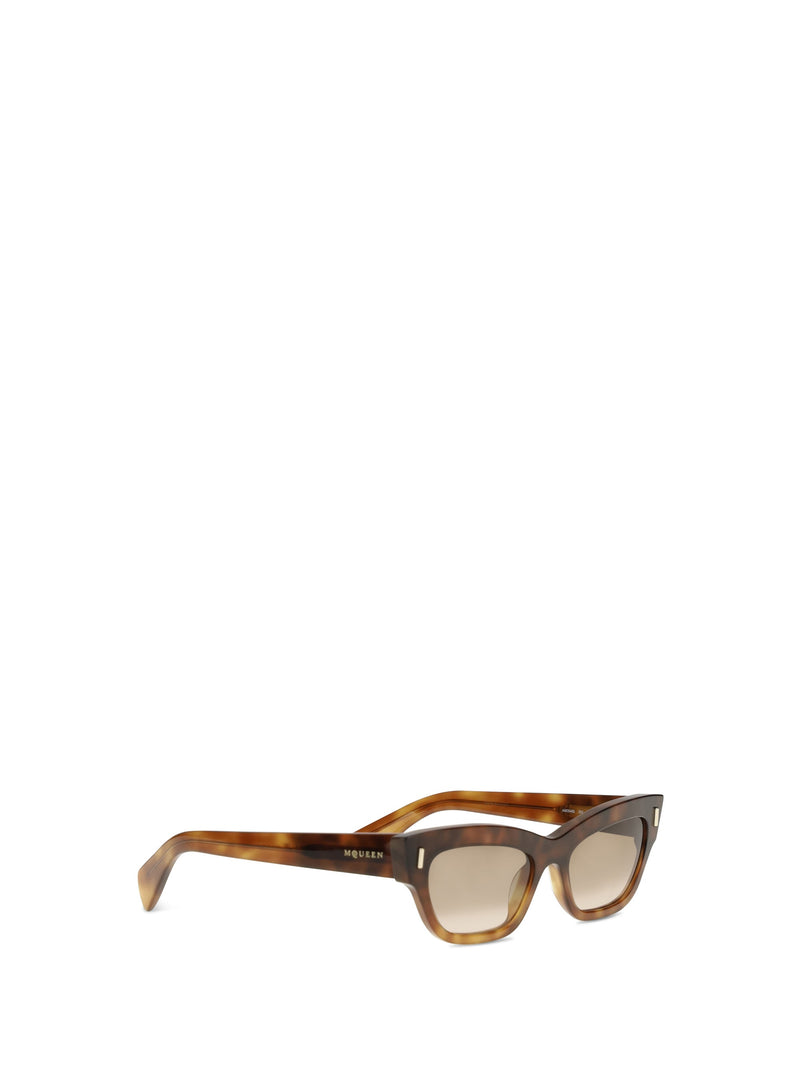 Alexander Mcqueen 872845j0749 Cat-Eye Acetate Sunglasses — Brown