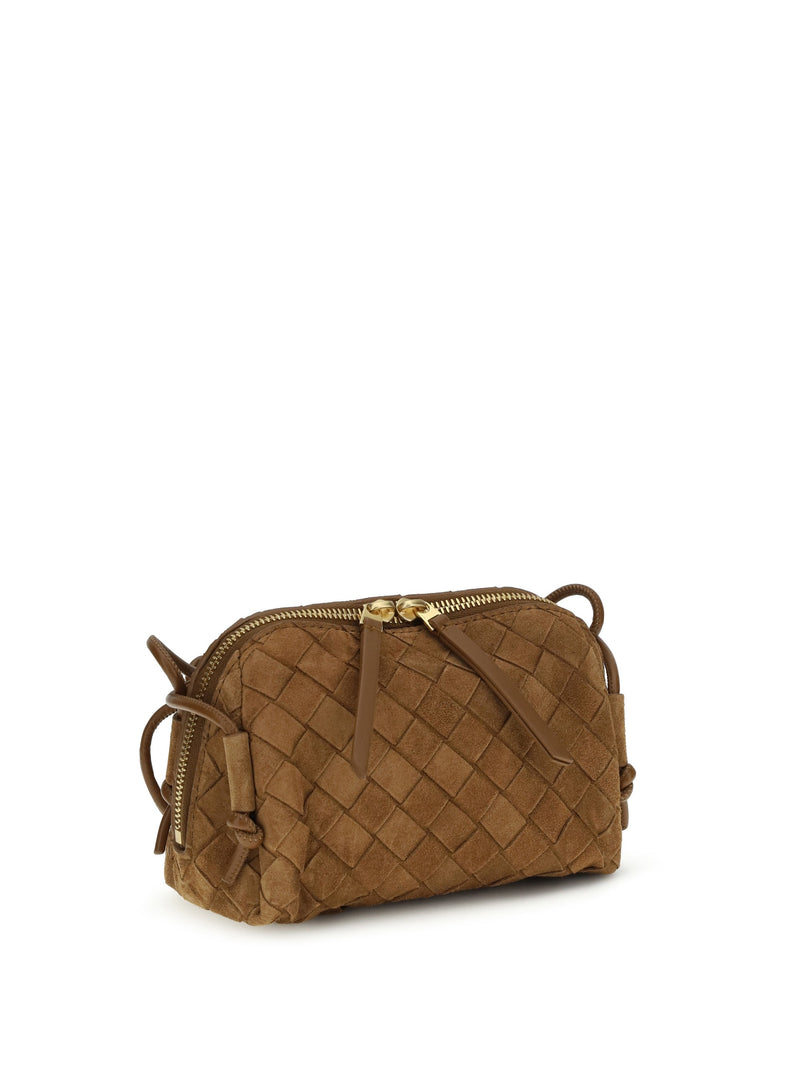 Bottega Veneta Shoulder Bag — Gold Calf Leather