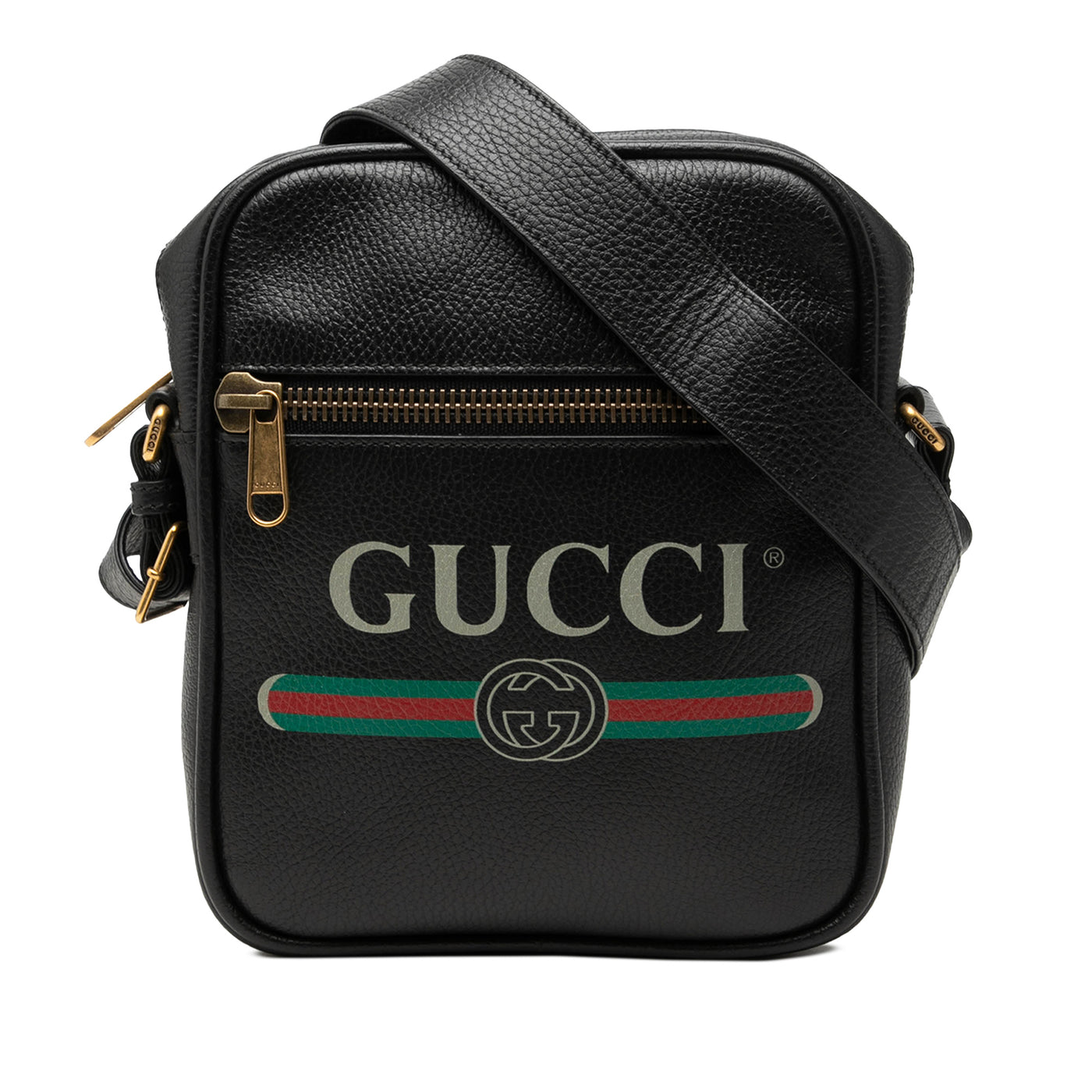 Grained Calfskin Logo Crossbody - Image 1