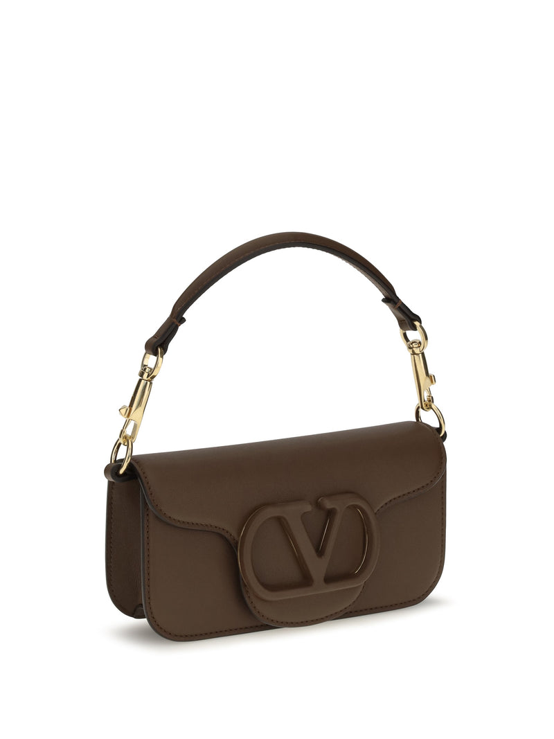 Valentino Garavani Shoulder Bag — Brown Calf Leather