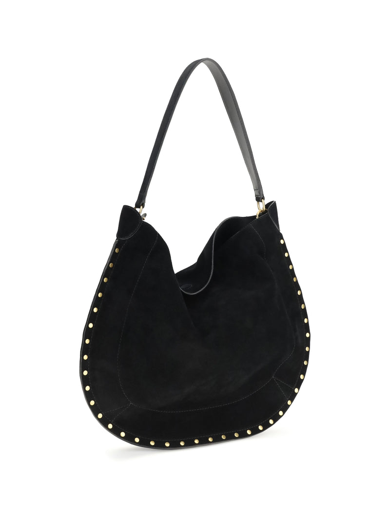 Isabel Marant Oskan Shoulder Bag — Black Calf Leather
