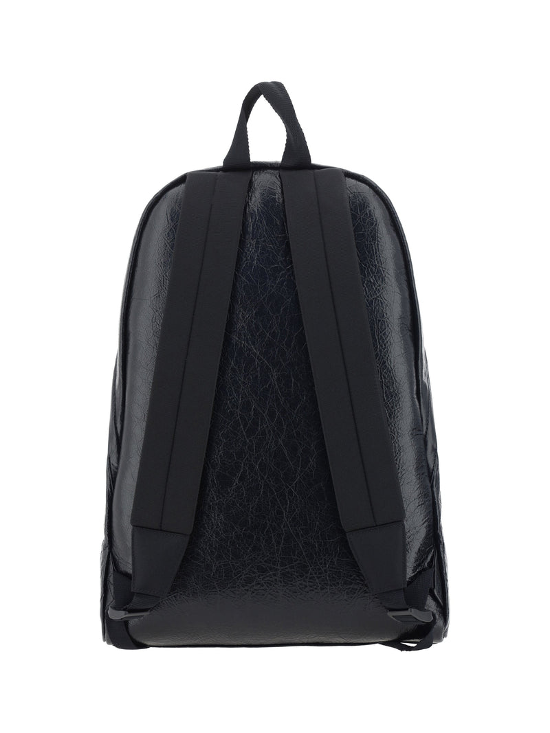 Balenciaga Lamb Leather Backpack — Black