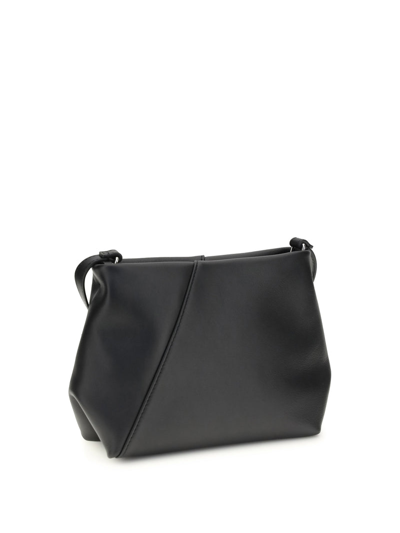 Mm6 Maison Margiela Shoulder Bag — Black Calf Leather