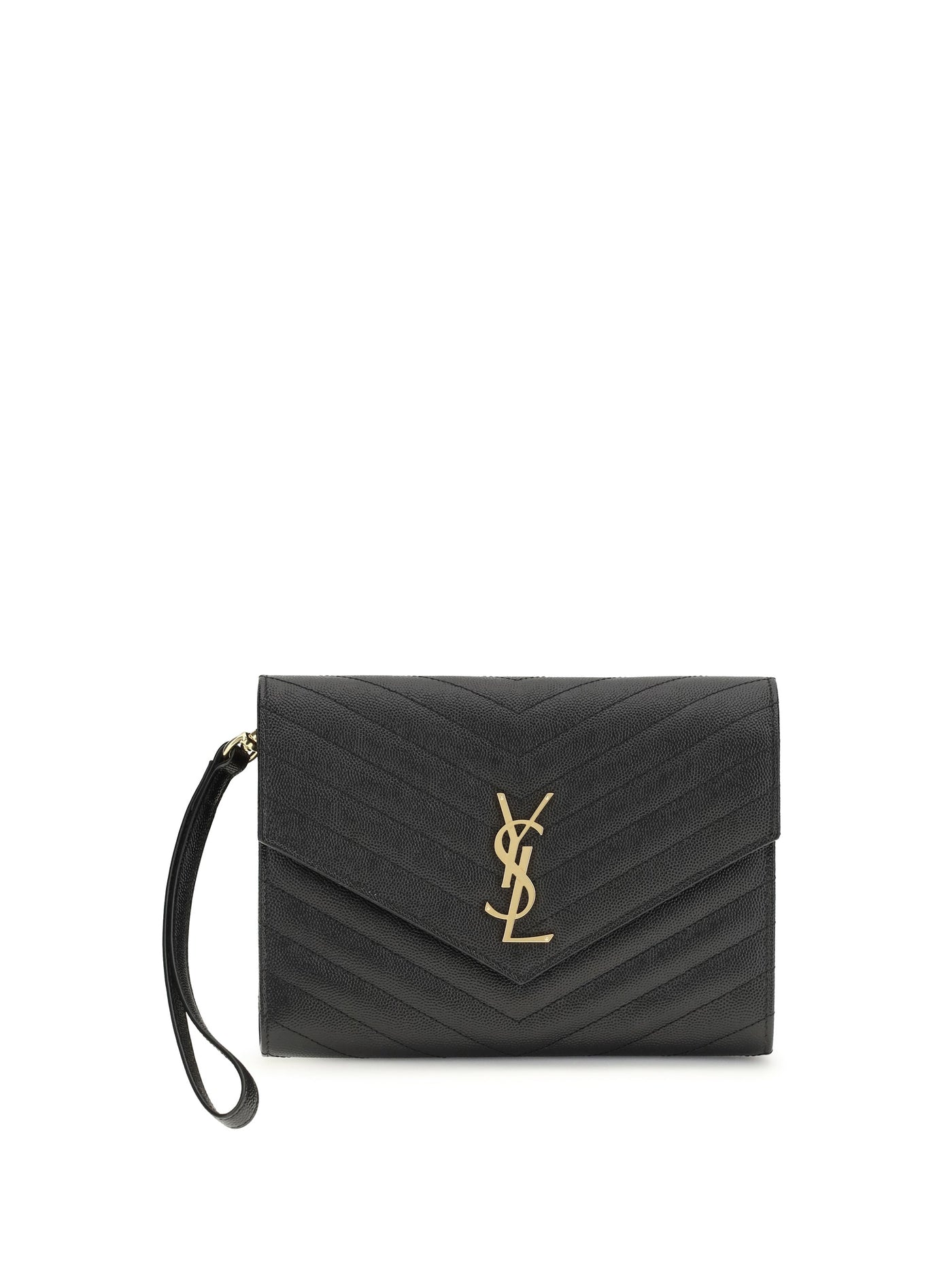 Saint Laurent Quilted Calf Leather Wallet — Black Bos Taurus