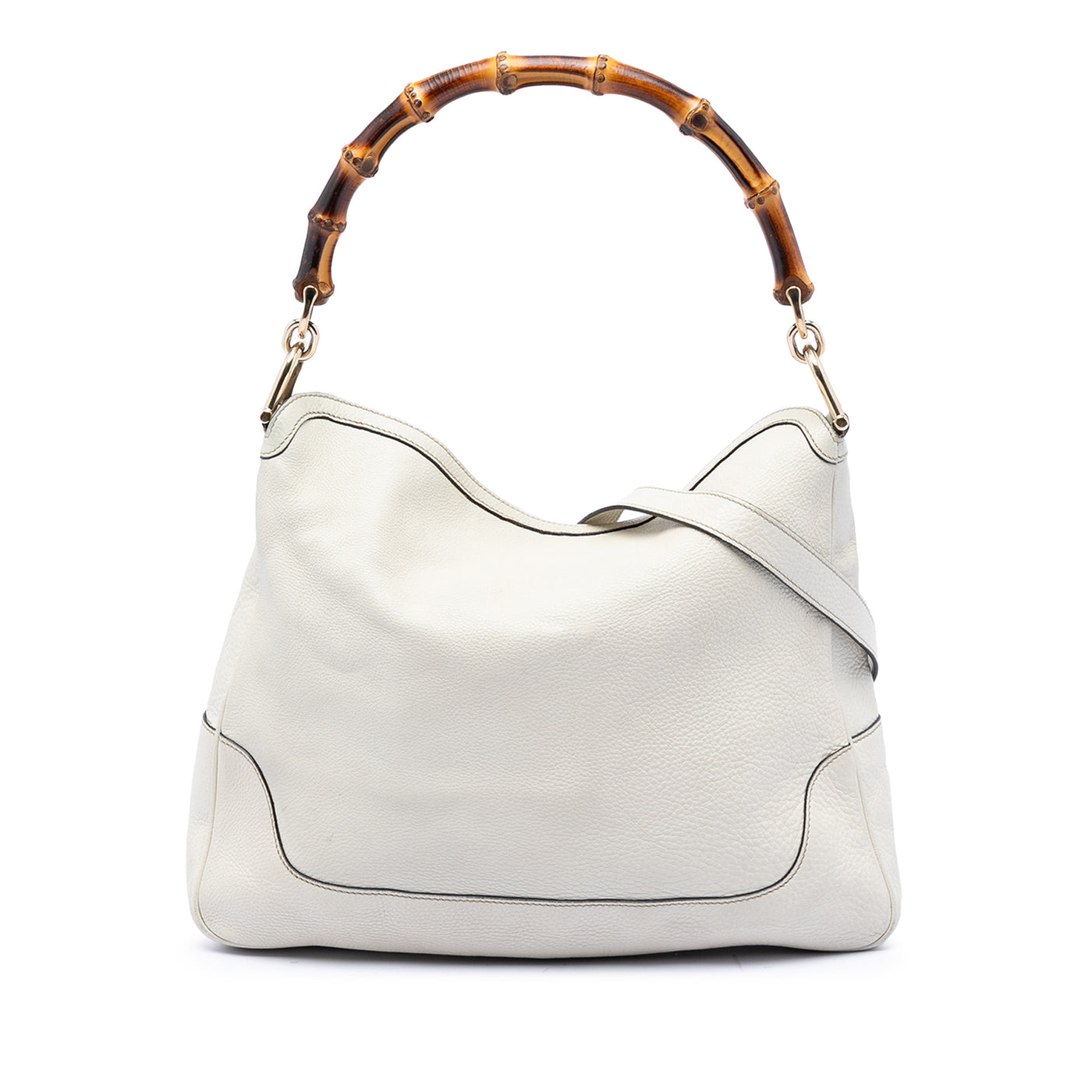 Calfskin Bamboo Diana Satchel - Image 1