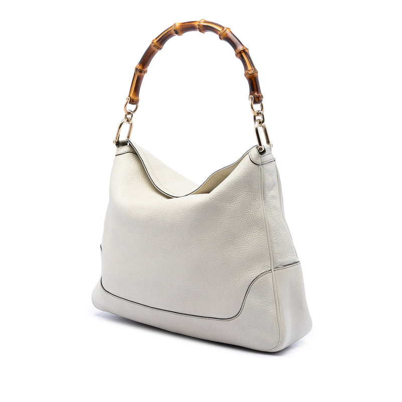 Calfskin Bamboo Diana Satchel - Image 2