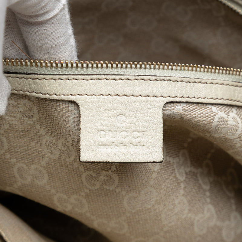 Calfskin Bamboo Diana Satchel - Image 5