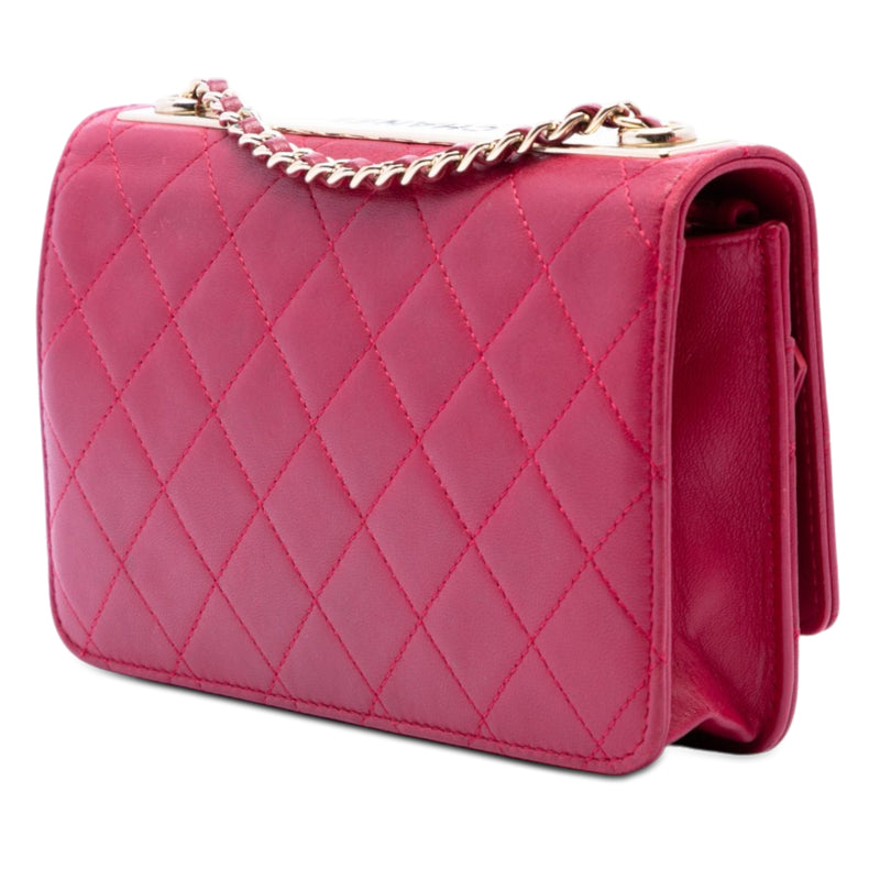 Quilted Lambskin Trendy CC Wallet On Chain - Image 2