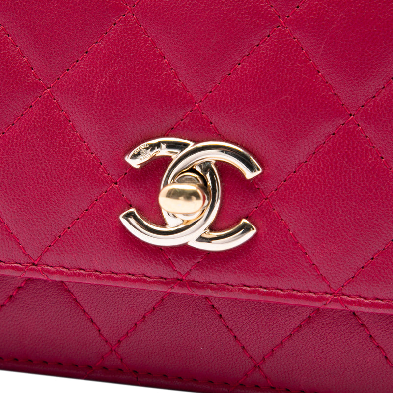 Quilted Lambskin Trendy CC Wallet On Chain - Image 5