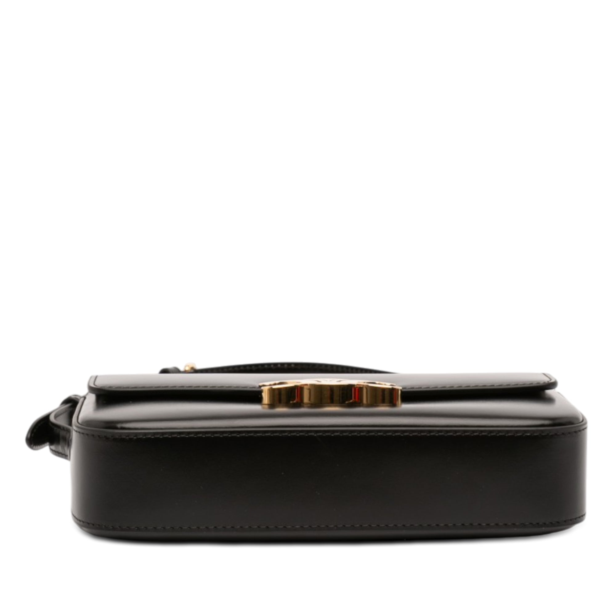 Shiny Calfskin Triomphe Claude Shoulder Bag - Image 3