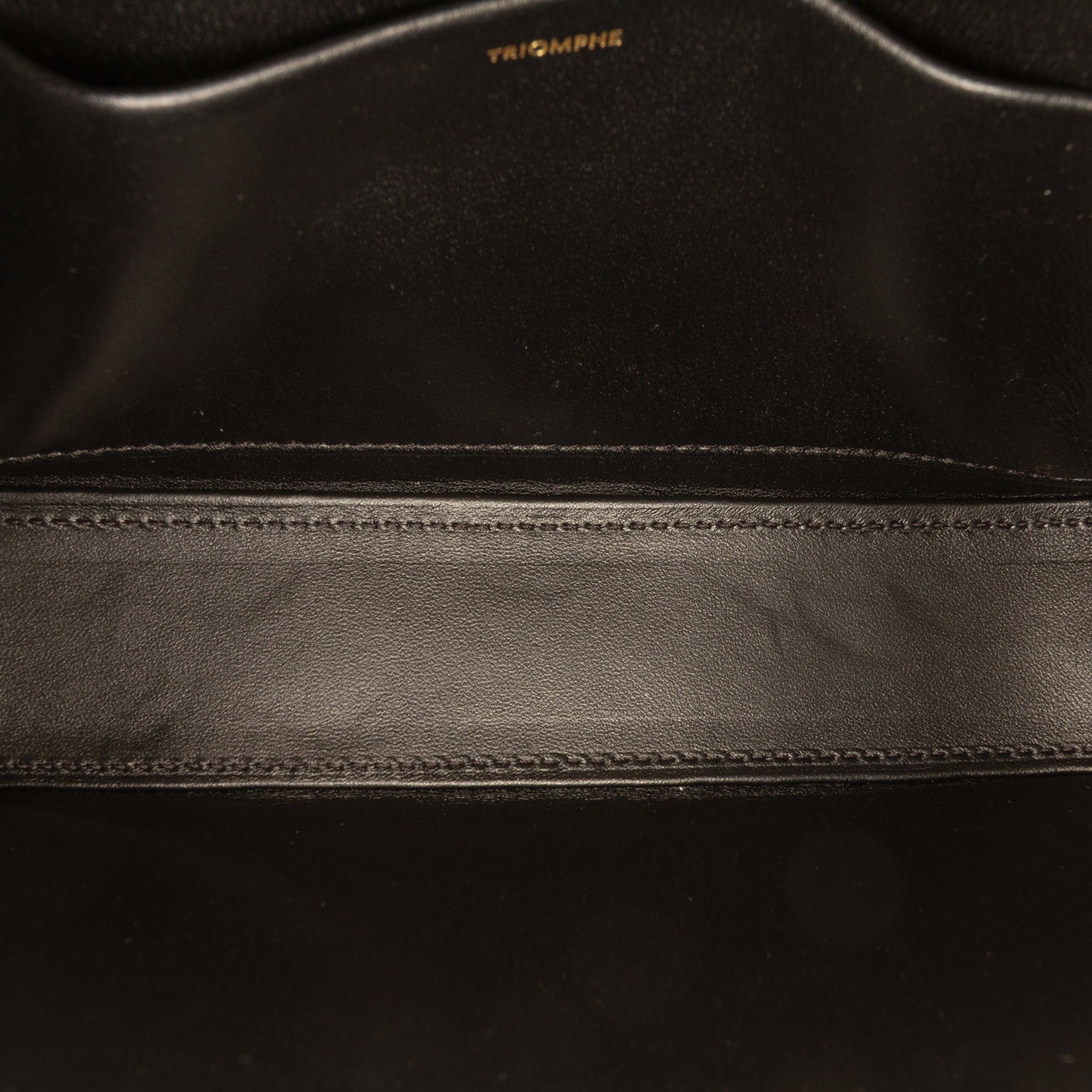 Shiny Calfskin Triomphe Claude Shoulder Bag - Image 4